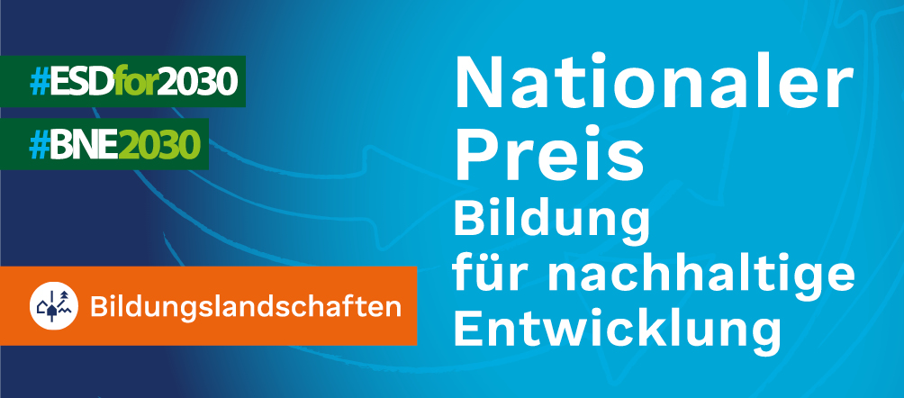 Logo Nationaler Preis - Bildung für nachhaltige Entwicklung Kategorie Bildungslandschaften