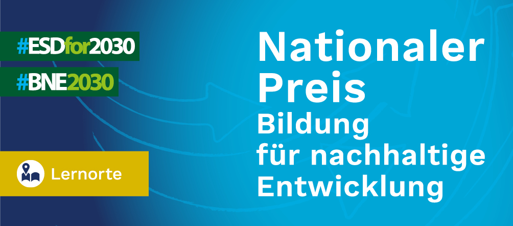 Logo Nationaler Preis - Bildung für nachhaltige Entwicklung Kategorie Lernorte