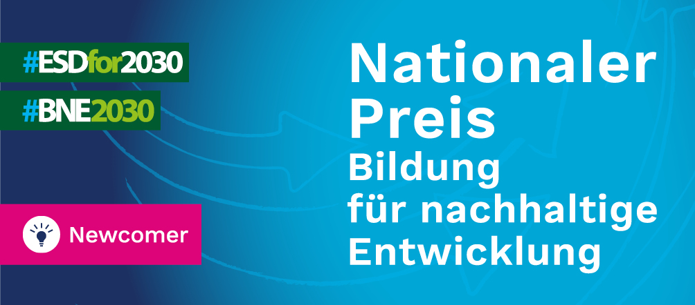 Logo  Nationaler Preis - Bildung für nachhaltige Entwicklung Kategorie Newcomer