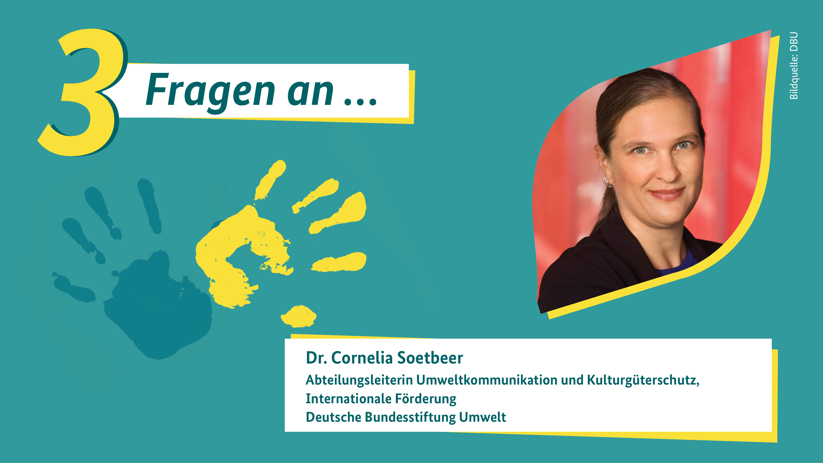 Grafik zu den 3 Fragen an Dr. Cornelia Soetbeer