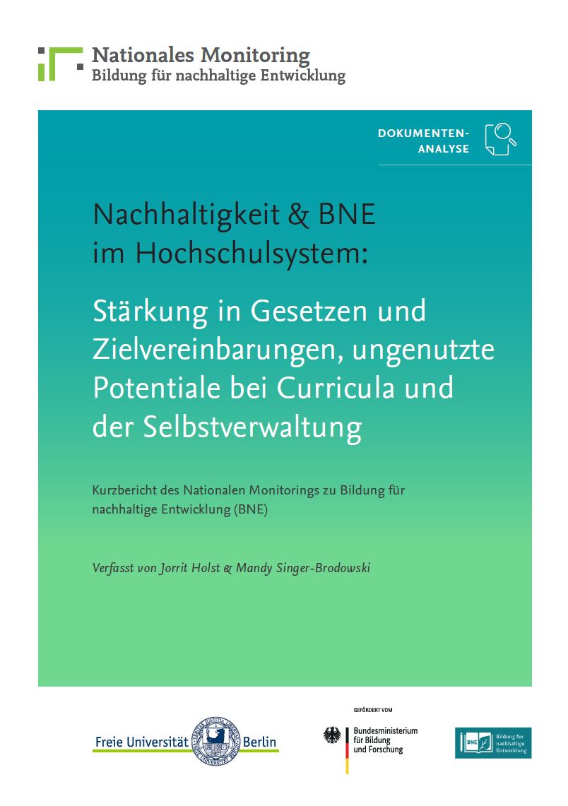 Cover der Publikation Nachhaltigkeit & BNE im Hochschulsystem