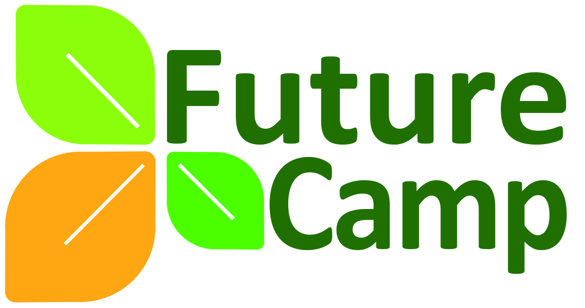 Logo des Future Camp, welches drei Blättern beinhaltet